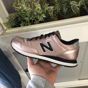 Women’s New Balance 501 Metallic Rose size 9